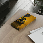 Classic Camaro SS Phone Case, Yellow 69 Muscle Car Cover, Gift for Guys