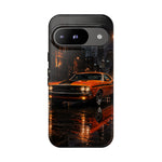 Challenger RT Phone Case, Rainy City Night Muscle Car Tough Cover