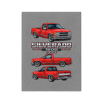 1994 Red Silverado 1500 Truck Blanket | Vintage Chevy Pickup Illustration