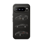 Black 300ZX Sports Car Tough Phone Case - Multi View