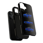 Blue 180SX JDM Sports Car Phone Case Tough Multi View
