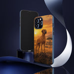 Rhodesian Ridgeback African Savanna Art Tough Phone Case