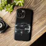 Black Sports Car Illustration 2023 Challenger SRT phone case | Car Drift Reflection