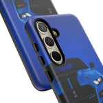 Blue Mustang Art Phone Case, GT500 American Muscle Car Tough Cover for Men