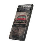 F100 Phone Case, Red White Classic Truck Foggy Road Cover, Gift