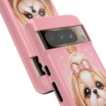 Shih Tzu Princess Kawaii Chibi Puppy Pet Dog Art Tough Phone Case