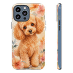 Miniature Poodle Whimsical Watercolor Art Tough Phone Case
