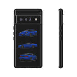 Blue 180SX JDM Sports Car Phone Case Tough Multi View