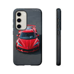 Red C8 Z06 Track Wing Tough Phone Case Cover Gift Art