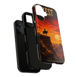 Western Sunset Cowboy Phone Case | Rugged Protective Cover