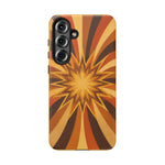 Gold Starburst 70s Retro Art Tough Phone Case