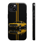 AAR Cuda Phone Case, Yellow 70 Muscle Car Stripe Studio Cover