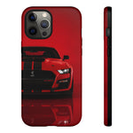 Red Mustang Art Phone Case, GT500 American Muscle Car Tough Cover