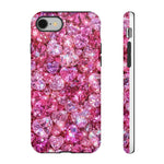 Pink Heart Gem Pattern phone case | Tough Case