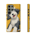 Sheepdog Hair Flip Phone Case Funny Dog Lover Gift