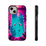 Neon Flamingo Pool Vaporwave Art Tough Phone Case