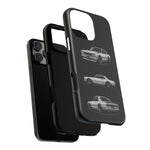Silver Hakosuka Skyline Classic Sports Car Tough Phone Case for JDM Fans