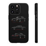 Black GNX Phone Case, Three-View Muscle Car Vector Tough Cover