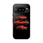 1969 Camaro SS Orange Triple View Muscle Car Tough Phone Case