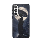 Geisha Parasol Moonlight Art Tough Phone Case