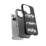 R32 Skyline Phone Case White, Three-View Vector Cover, Gift GTR Fans