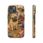 Guilty French Bulldog Phone Case, Confetti Watercolor Cover