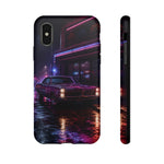 GTO Rainy Neon Arcade Tough Phone Case for Muscle Car Enthusiasts