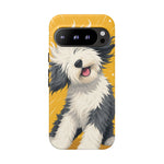 Sheepdog Hair Flip Phone Case Funny Dog Lover Gift