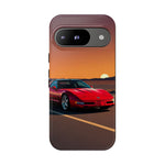 Red C4 ZR-1 King of the Hill Art Tough Phone Case