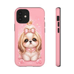 Shih Tzu Princess Kawaii Chibi Puppy Pet Dog Art Tough Phone Case