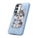Siberian Husky Kawaii Ice Chibi Pet Dog Art Tough Phone Case