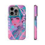 Neon Cyber Geisha phone case | Tough Case