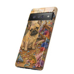 Guilty French Bulldog Phone Case, Confetti Watercolor Cover
