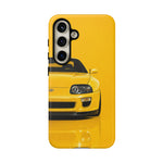 Yellow Supra Phone Case, MK4 90s JDM Legend Tough Protective Cover for Men