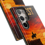 Western Sunset Cowboy Phone Case | Rugged Protective Cover