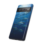 Amberjack School Phone Case, Open Water Sunlight Tough Cover