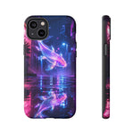 Neon Koi Reflection Vaporwave phone case | Tough Cover