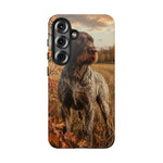 German Wirehaired Pointer Autumn Art Tough Phone Case