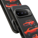 1969 Camaro SS Orange Triple View Muscle Car Tough Phone Case