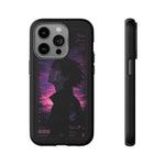 Melancholy Data Poster Phone Case, Glitch Anime Sky Tough Cover