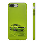 Green Cuda Muscle Car phone case for Gear Heads