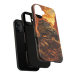 Land Cruiser FJ40 Classic 4x4 Red Rock Canyon Art Tough Phone Case