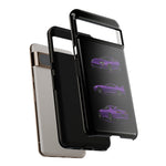 MK4 Supra Phone Case Purple, Three-View Vector Cover