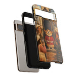 Corgi Royal Guard phone case | Cute British corgi soldier illustration