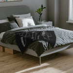 1961 Continental Convertible Black Microfiber Throw Blanket Classic Car Gift