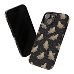 Vintage Ghost Pattern phone case | Halloween spooky stars design