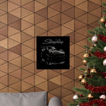 Chevy Corvette C3 Stingray Poster Classic Muscle Car Wall Art Print Black Retro