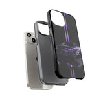 R33 Skyline Phone Case, Purple 97 JDM Sports Car Stripe Studio Cover