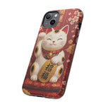 Maneki Neko Lucky Cat Art Tough Phone Case
