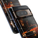 Challenger RT Phone Case, Rainy City Night Muscle Car Tough Cover